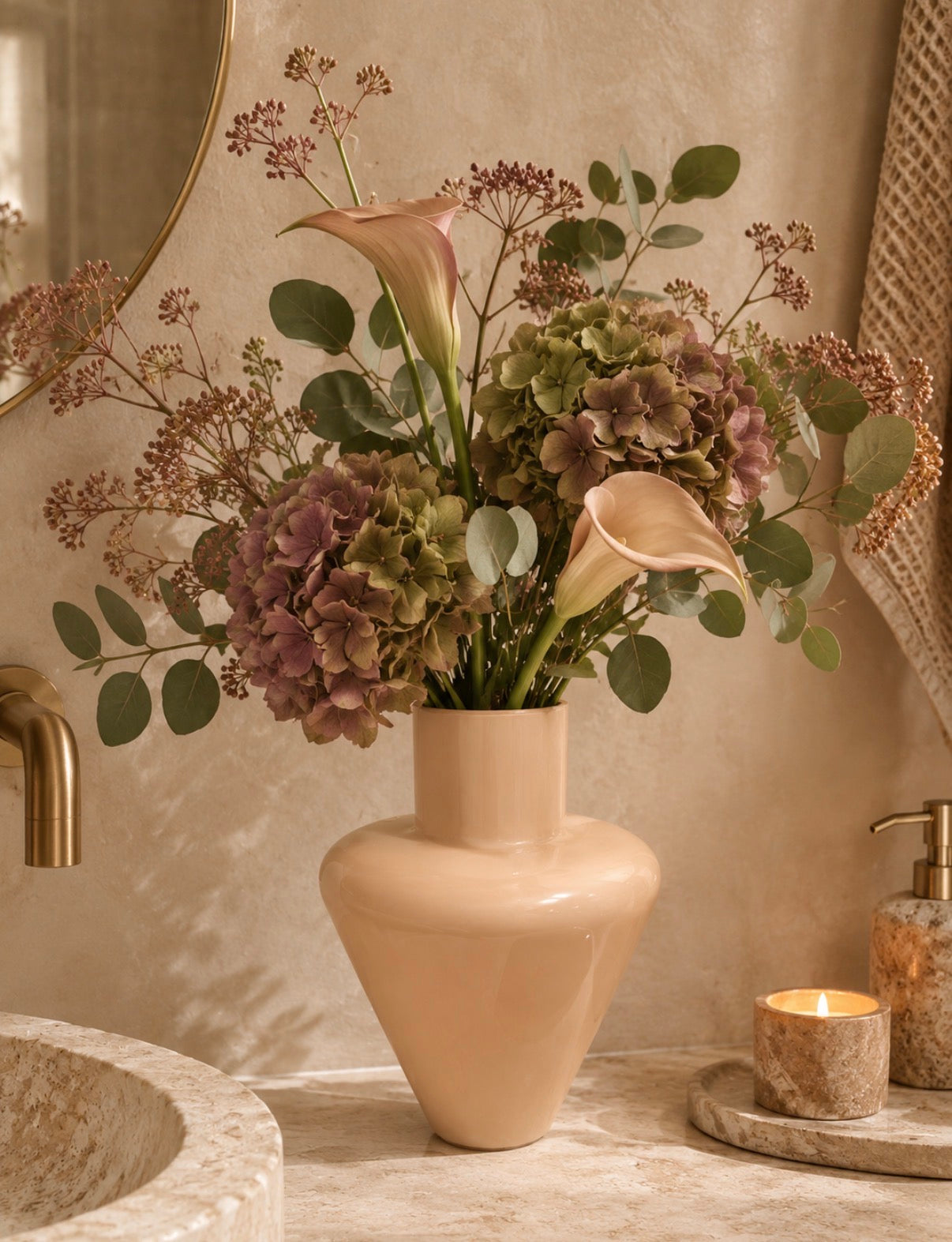 Vela Vase – Beige