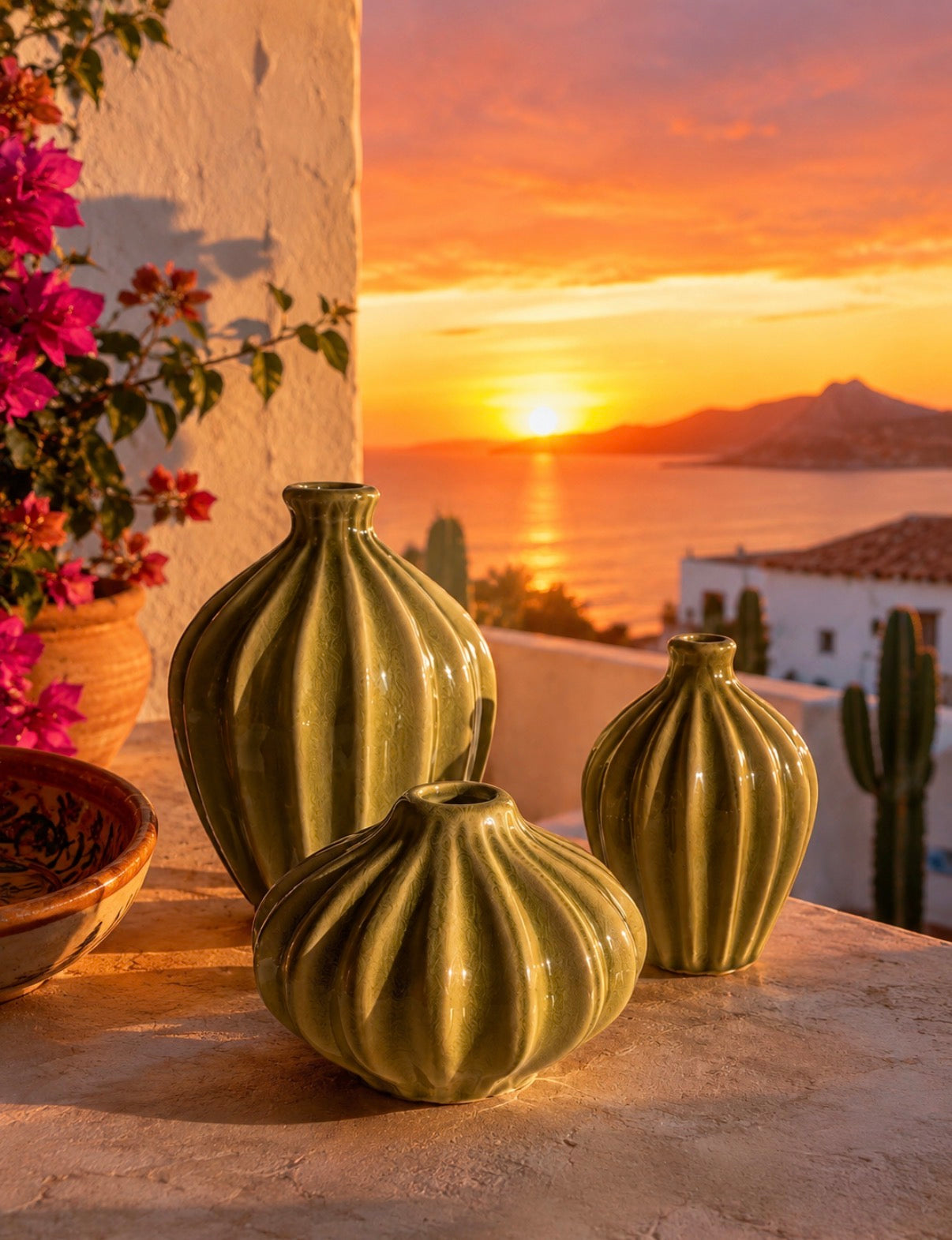 Siena Vase - Olive