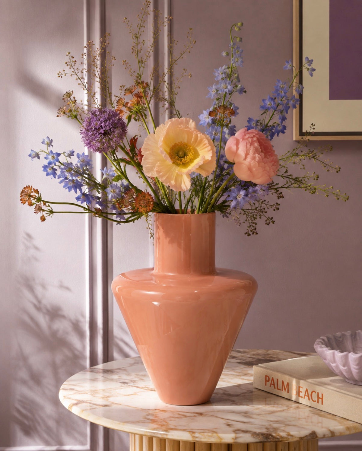 Vela Vase – Peach