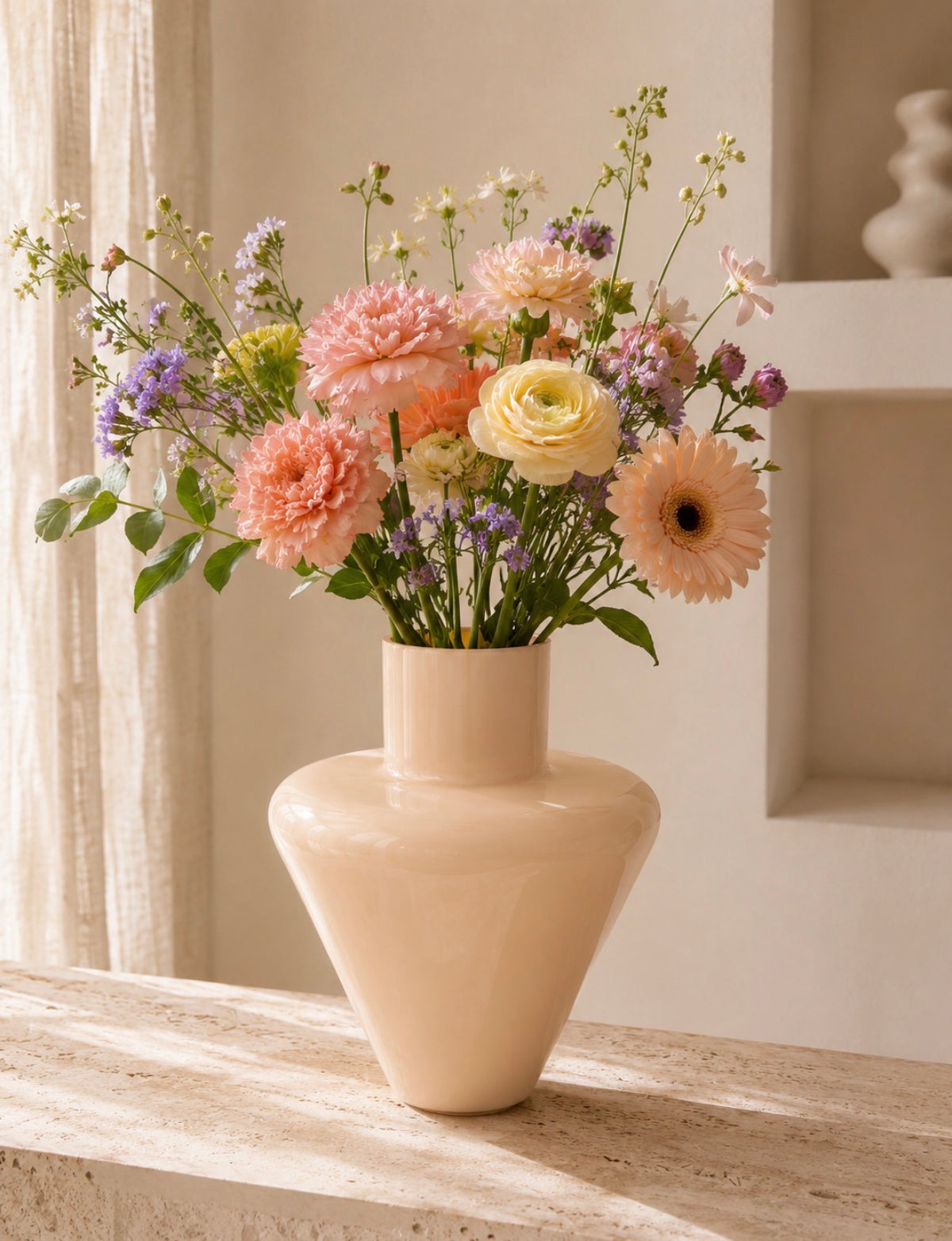 Vela Vase – Beige