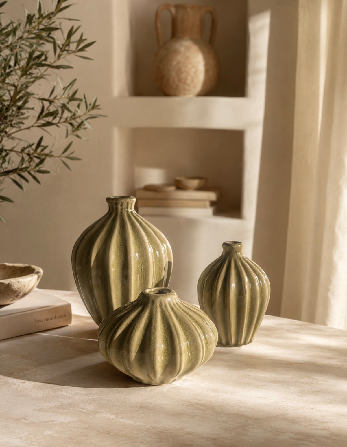 Siena Vase - Olive