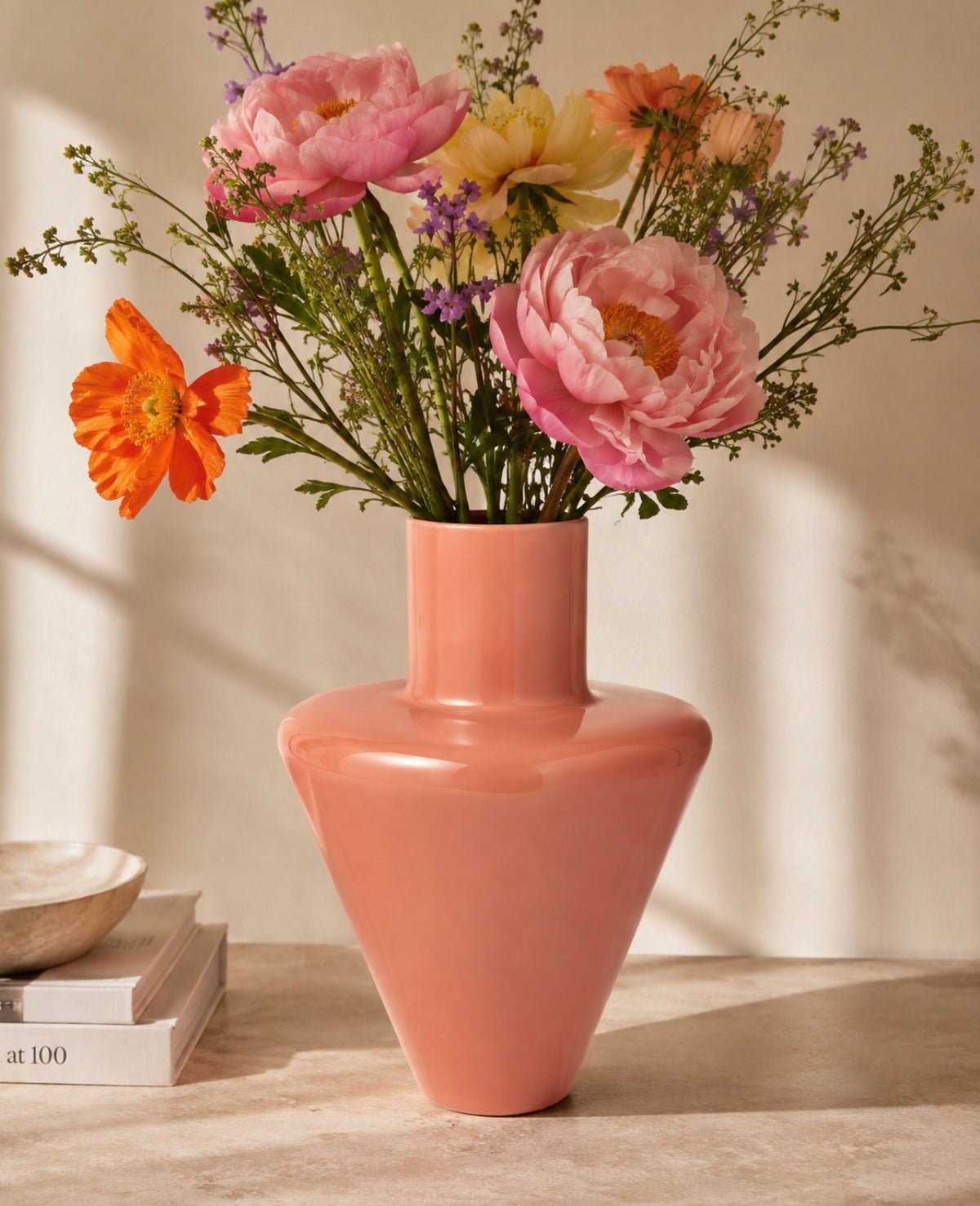 Vela Vase – Peach